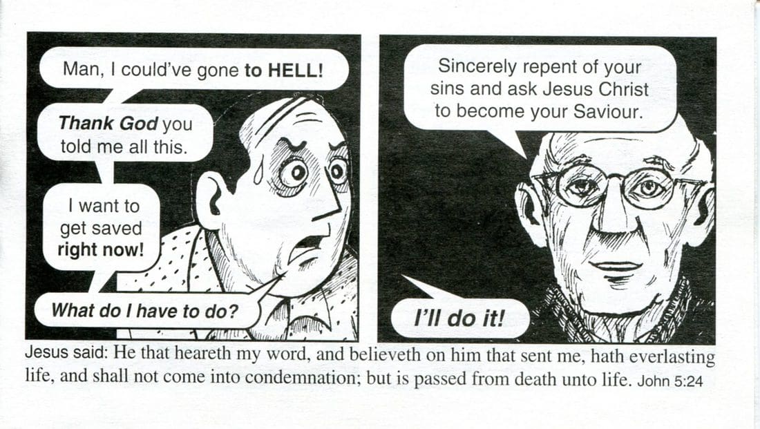 Jack Chick, Dr. Peter Ruckman were they Christians? 39 Repent of Sin. Jack Chick's False Gospel.