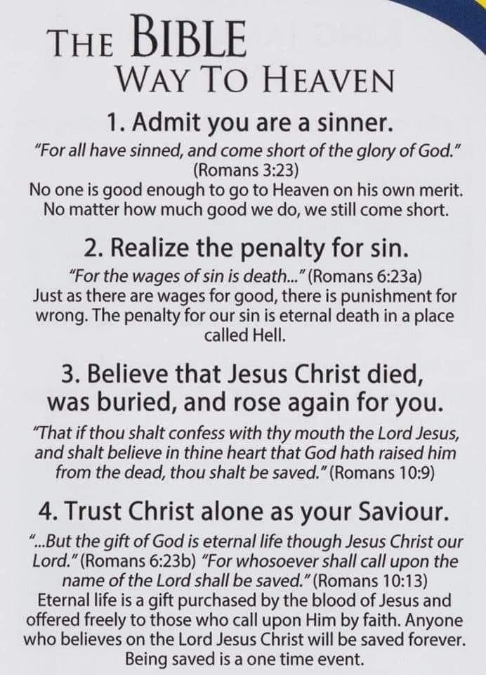 The Bible way to Heaven