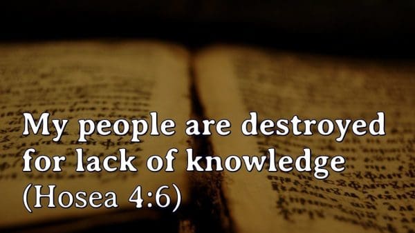 Hosea Chapter 4 Explained. Lazy “Christians” Lack Knowledge, Are Biblically Ignorant